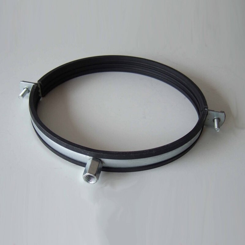 Rohrschelle mit Gummieinlage NW 80 bis 400mm Stockschraube Dübel