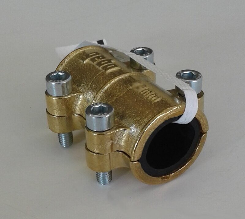 Gebo Reparaturschelle Dichtschelle Dichtungsschelle aus Messing 10mm bis 35 mm