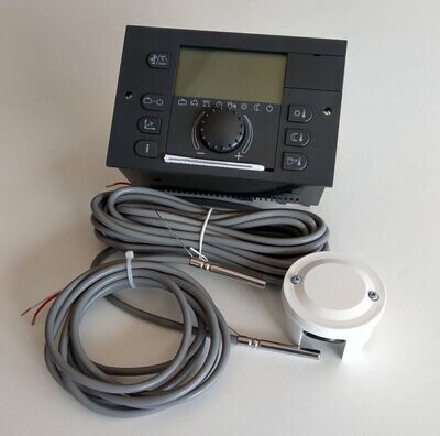 EBV THETA+ N 2B Set Heizungsregler Steuerung Set mit Fühler und Klemmen