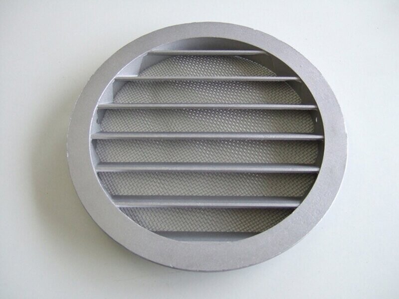 Wetterschutzgitter rund aus Aluminium Lüftung für Zuluft und Abluft Wetterschutzgitter rund aus Aluminium Lüftung für Zuluft und Abluft