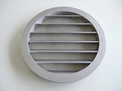 Wetterschutzgitter rund aus Aluminium Lüftung für Zuluft und Abluft Wetterschutzgitter rund aus Aluminium Lüftung für Zuluft und Abluft
