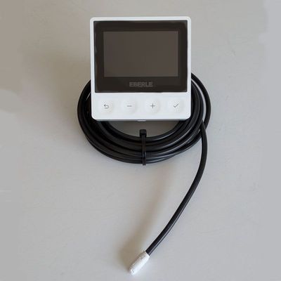 Eberle Aufputz-Uhrenthermostat als Raum-/ Fußbodenregler, Wochenprogramm, 5…30 C, 10…40 C (Boden)