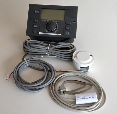 Heizungsregler Steuerung EBV THETA+ N 23B Set mit Fühlern und Klemmen Heizungsregler Steuerung EBV THETA+ N 23B Set mit Fühlern und Klemmen