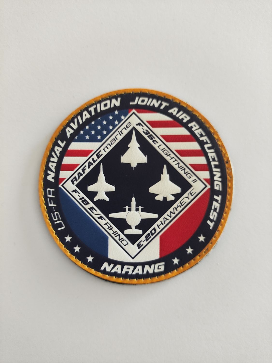 Patch FR/USA cuir