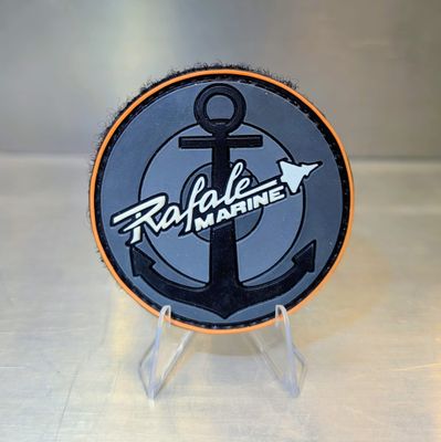 Patch Cocarde Rafale Marine basse visu Orange DetChasse