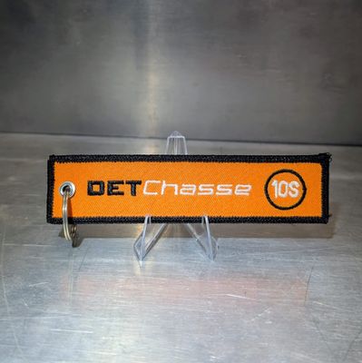 Porte cles Flamme DET Chasse Orange