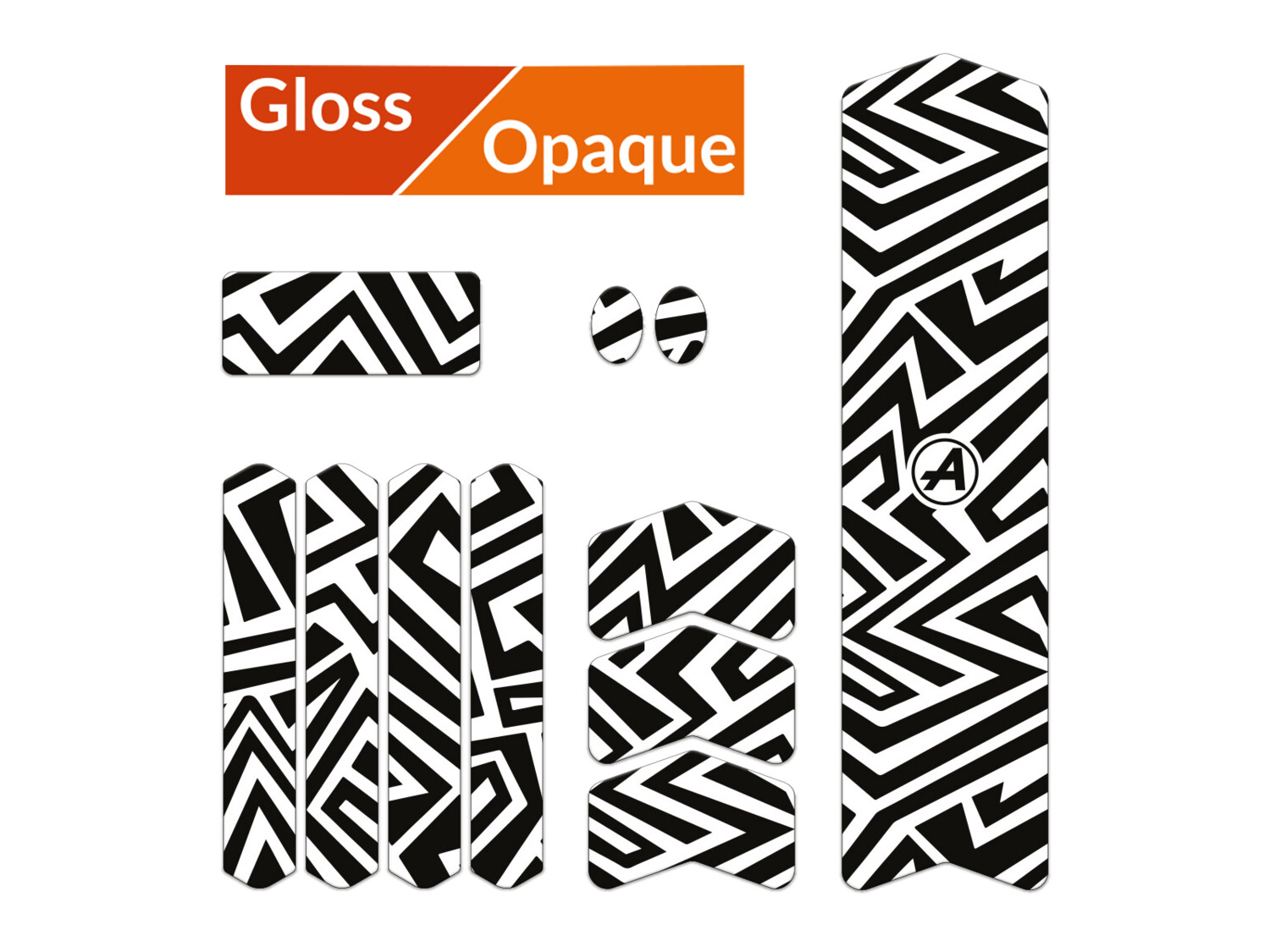 Frame Guard Protection M Cross Lines Black, Material: Gloss