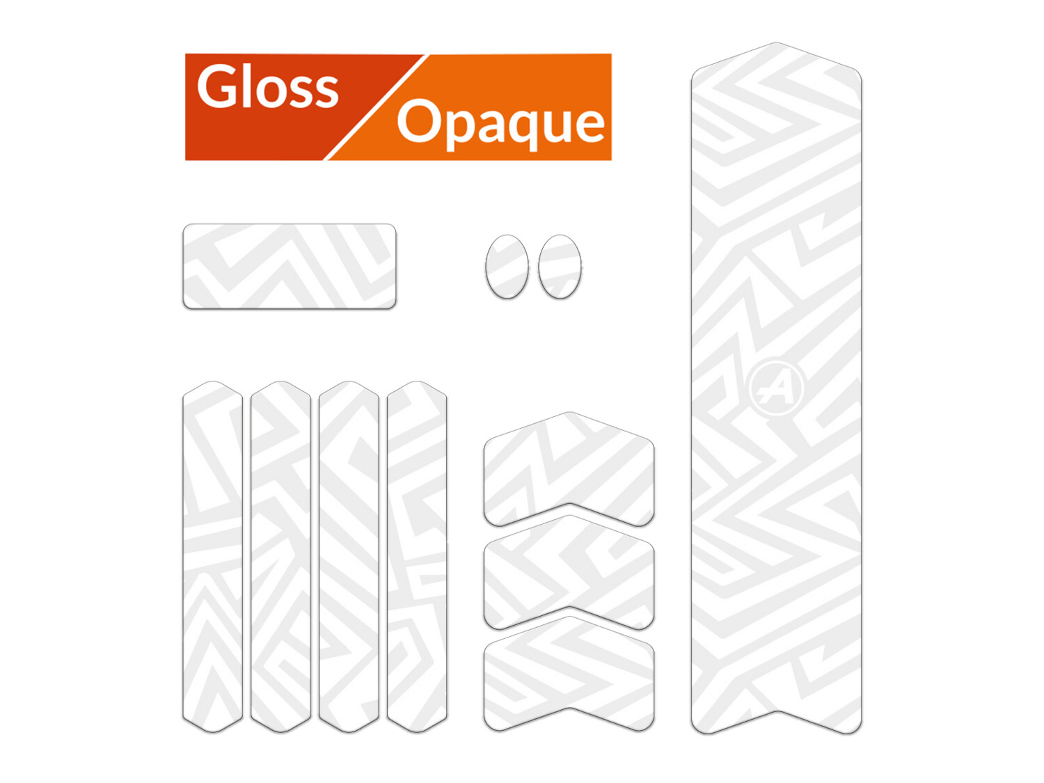 Frame Guard Protection M Cross Lines White, Material: Gloss