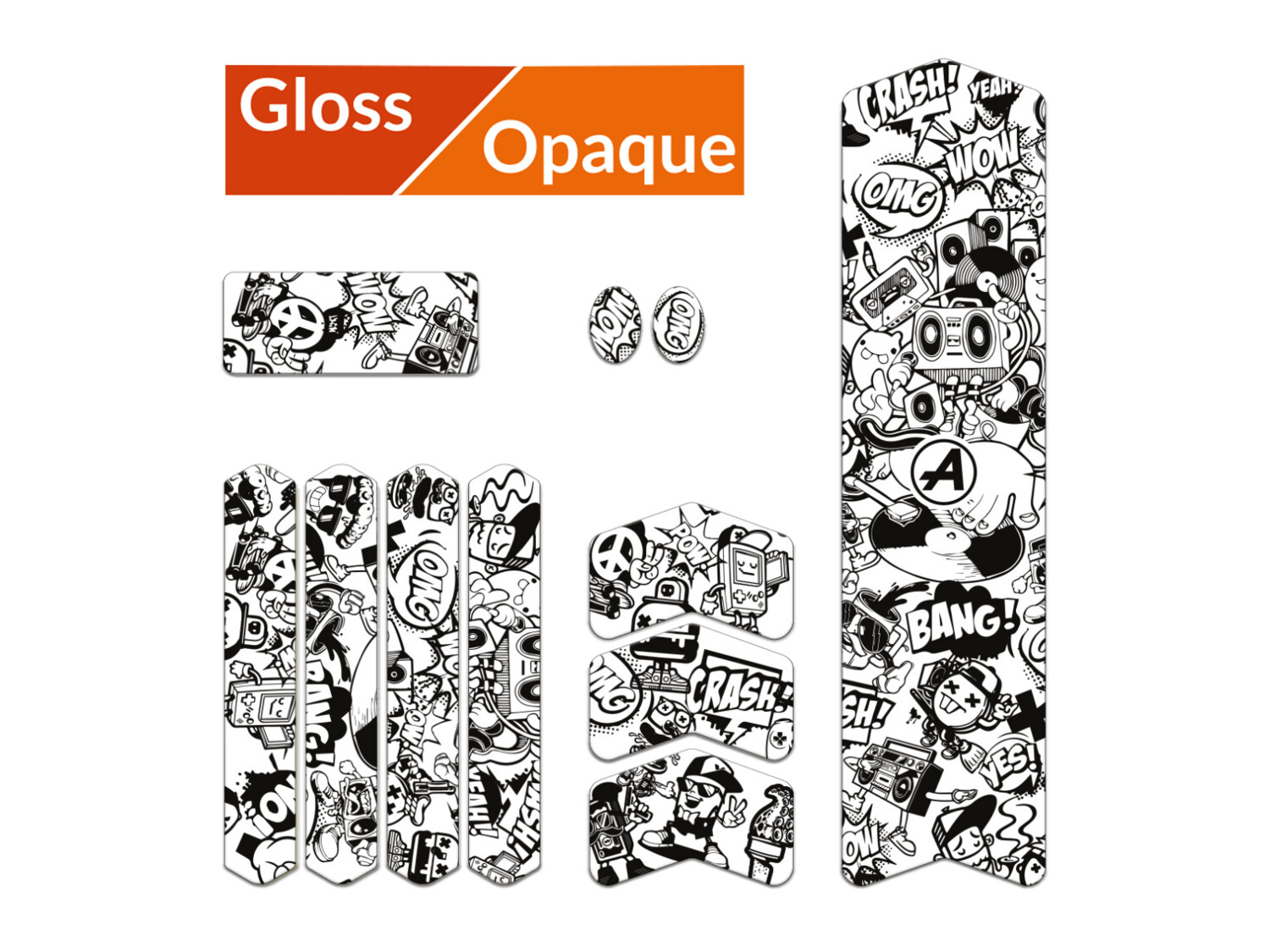 Frame Guard Protection M Comics Black, Material: Gloss