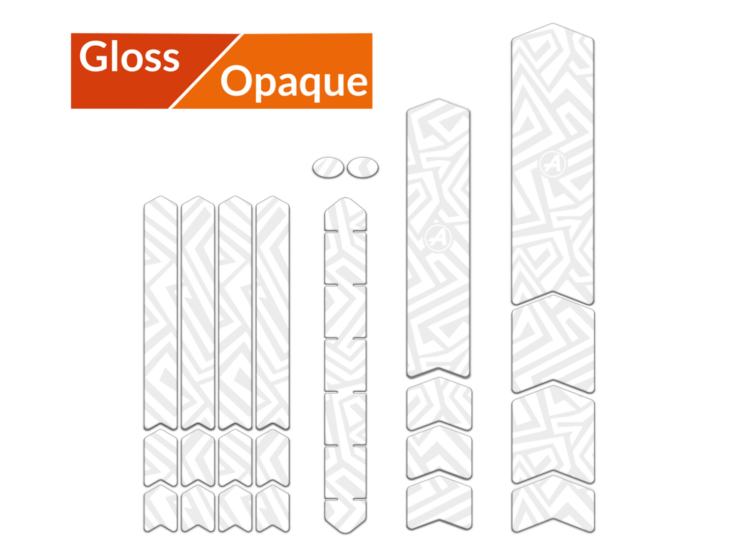 Frame Guard Protection L Cross Lines White, Material: Gloss