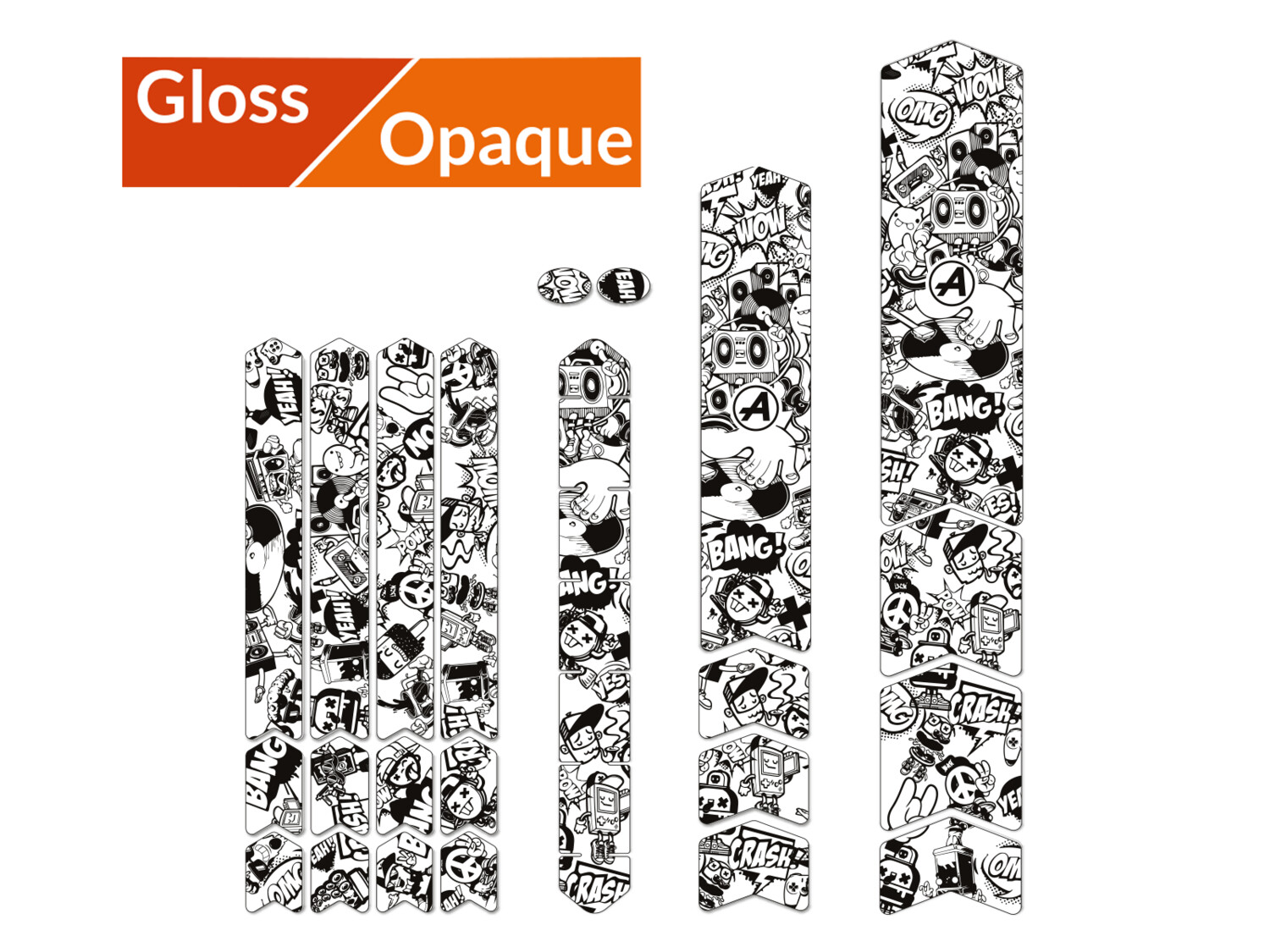 Frame Guard Protection L Comics Black, Material: Gloss