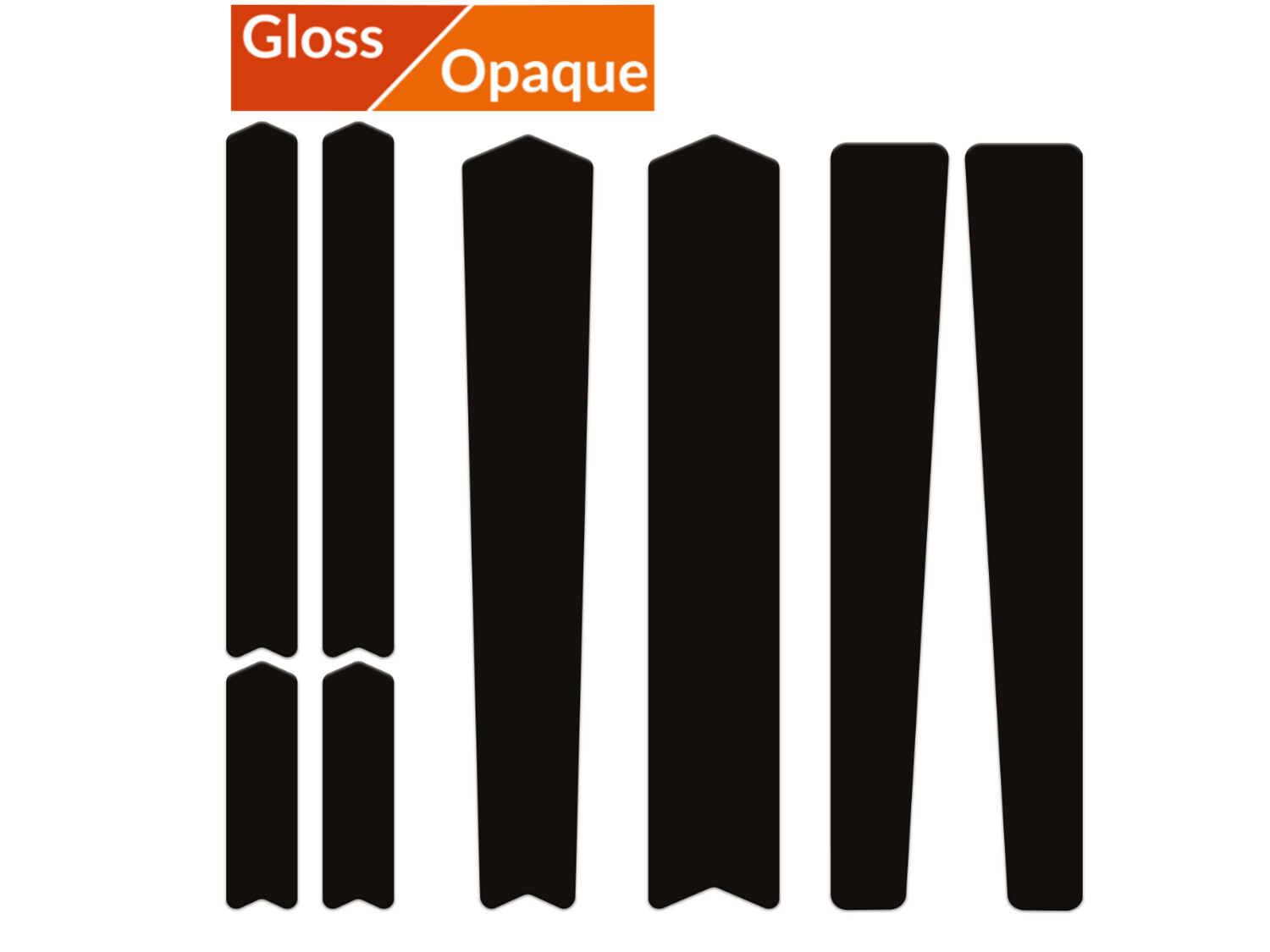 Gravel/Road Guards Protection Black, Material: Gloss
