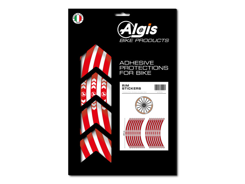 Rim Stickers  Arrows Red