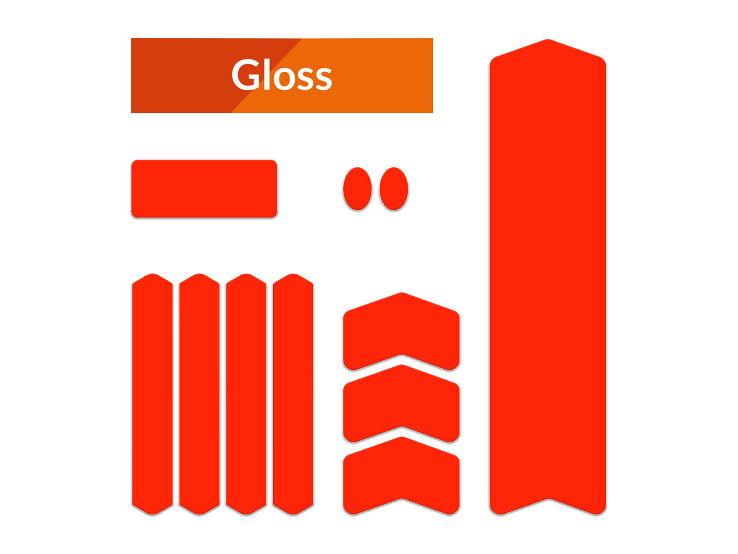 Frame Guard Protection M Red, Material: Gloss