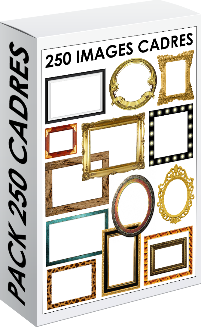 E. PACK CADRES 250 PNG