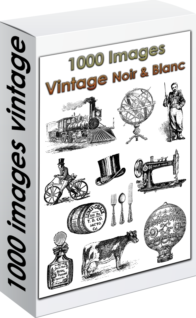 E. PACK VINTAGE N&B 1000 PNG
