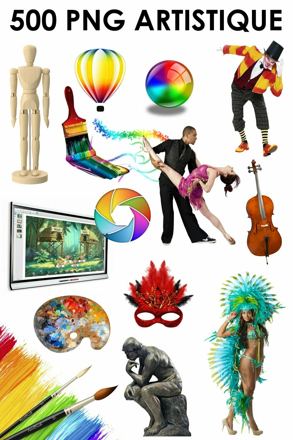 E. PACK ARTISTIQUE 500 PNG