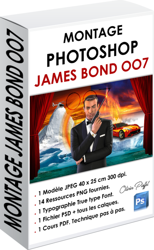 PACK MONTAGE PHOTOSHOP JAMES BOND OO7