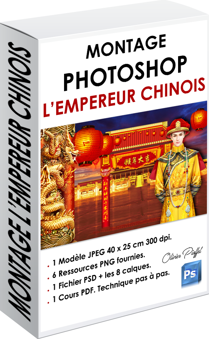 Pack Montage Photoshop L'Empereur Chinois