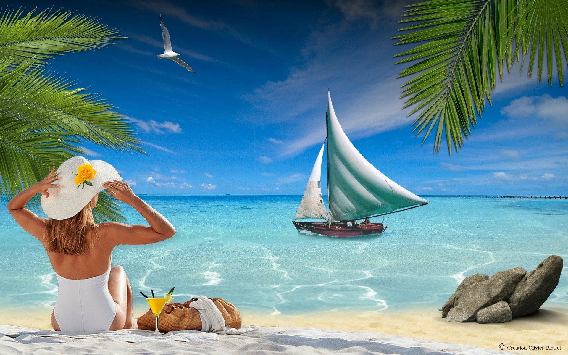 Pack Montage Photoshop Vacance à la Mer