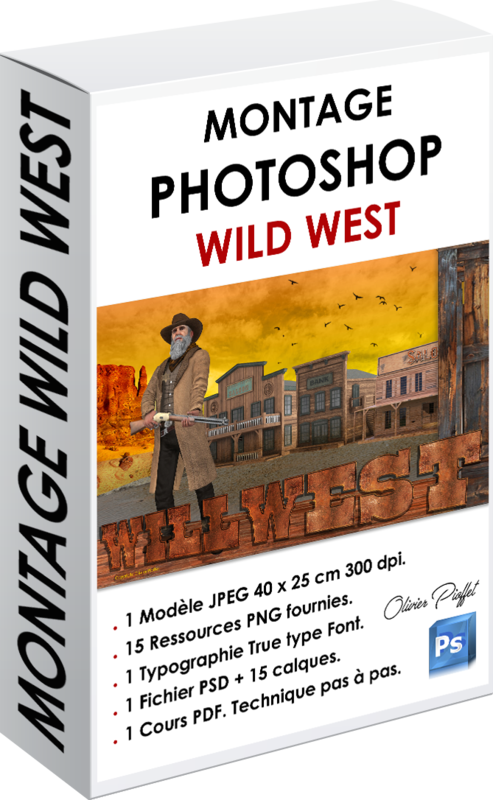 PACK Montage Photoshop Wild West
