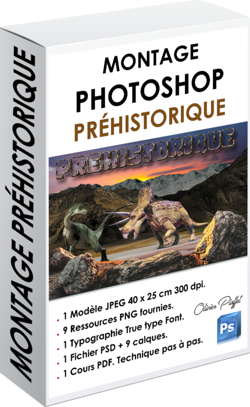 PACK Montage Photoshop Préhistorique