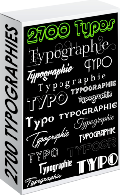 A. PACK TYPOGRAPHIES 2700 TYPOS