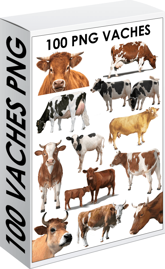 E. PACK SPÉCIAL VACHES 100 PNG