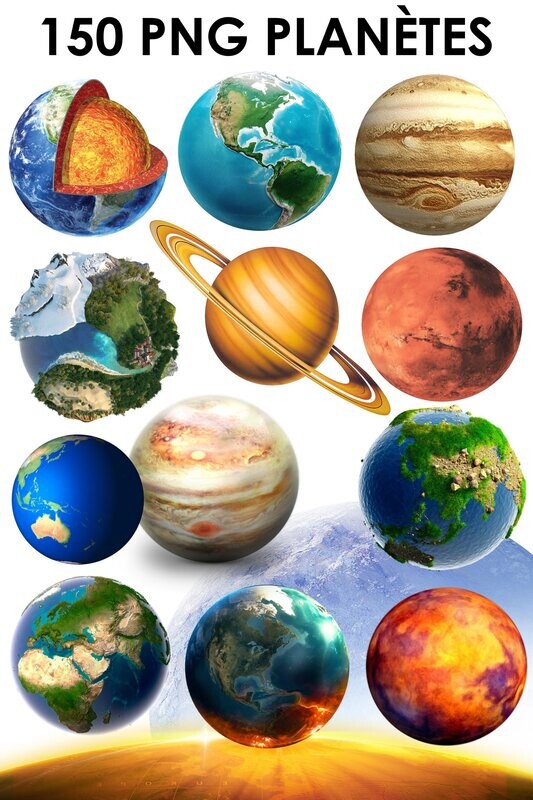 E. PACK PLANÈTES 150 PNG