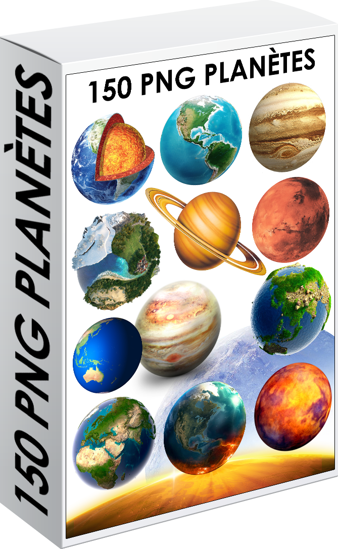 E. PACK PLANÈTES 150 PNG