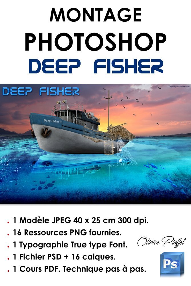 PACK MONTAGE PHOTOSHOP DEEP FISHER