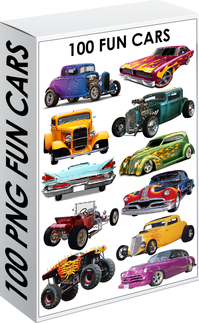 E. PACK FUN CARS 100 PNG