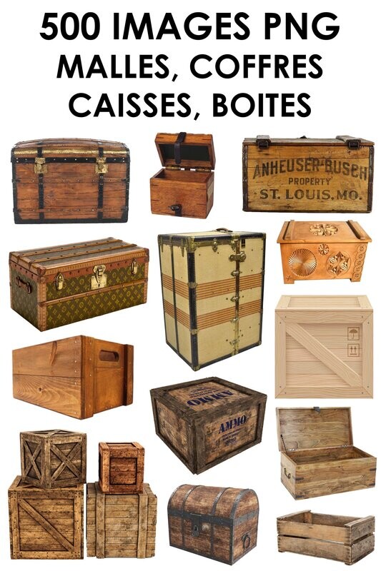 E. PACK MALLES, COFFRES, CAISSES, BOITES 500 PNG