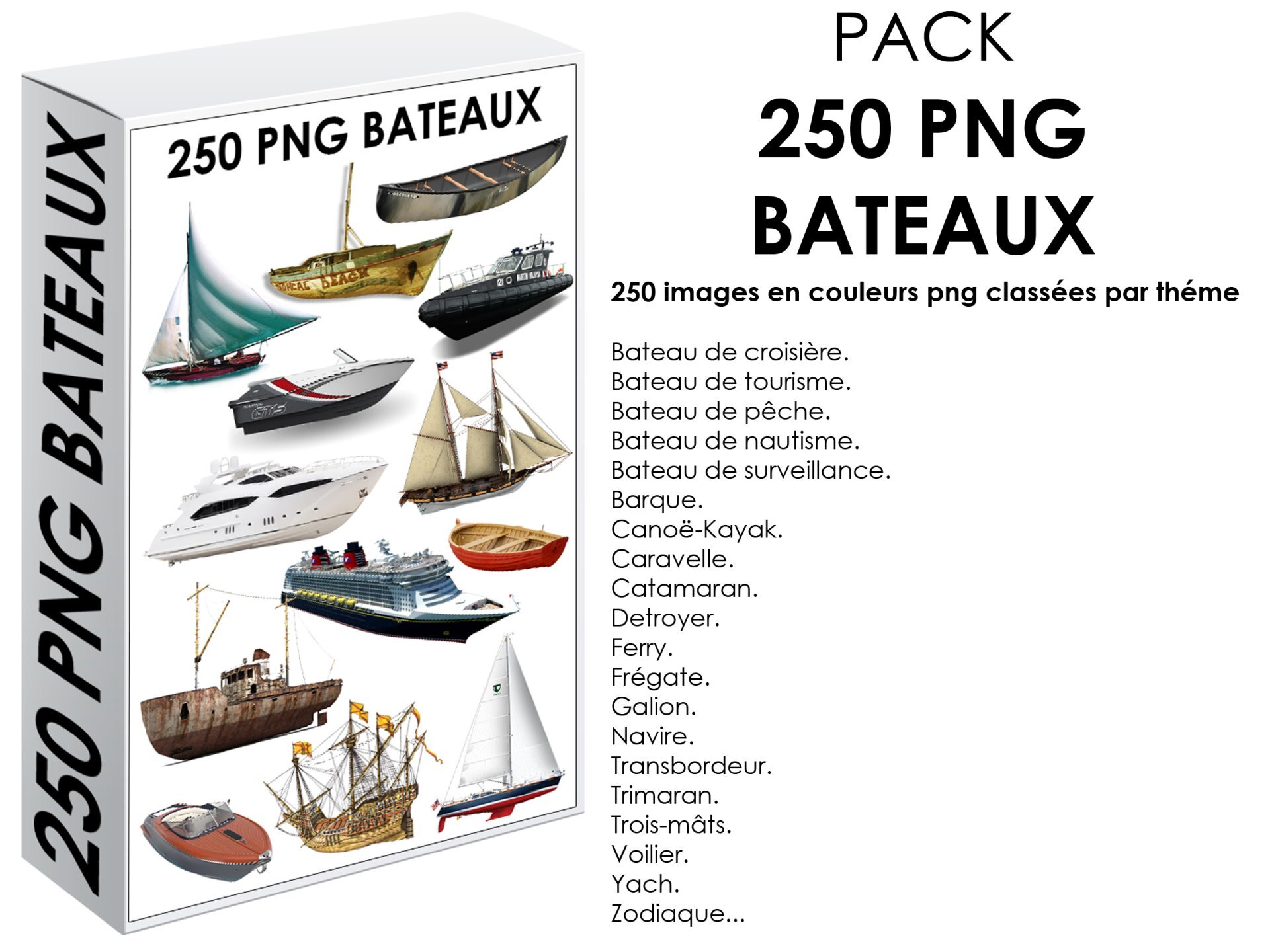 E. PACK BATEAUX 250 PNG