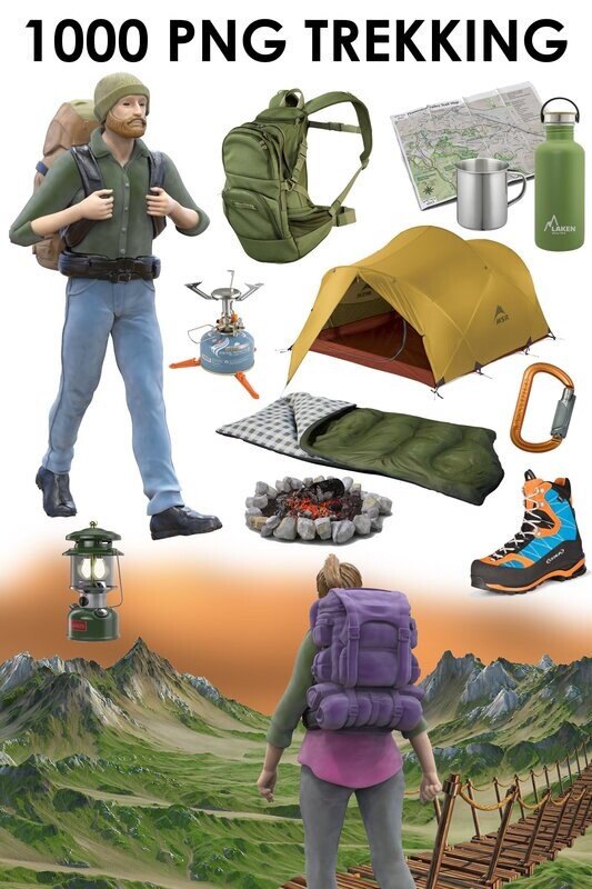 E. PACK 1000 PNG TREKKING