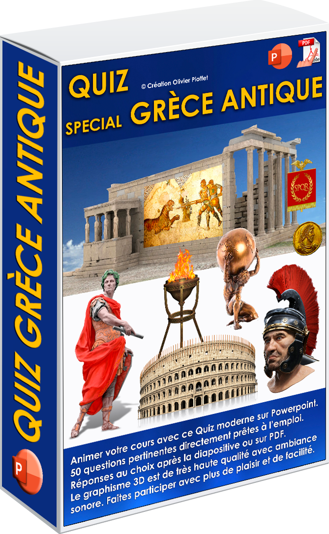 PACK QUIZZ POWERPOINT SPECIAL GRÈCE ANTIQUE