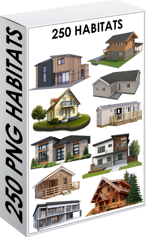 E. PACK HABITATS. 250 PNG