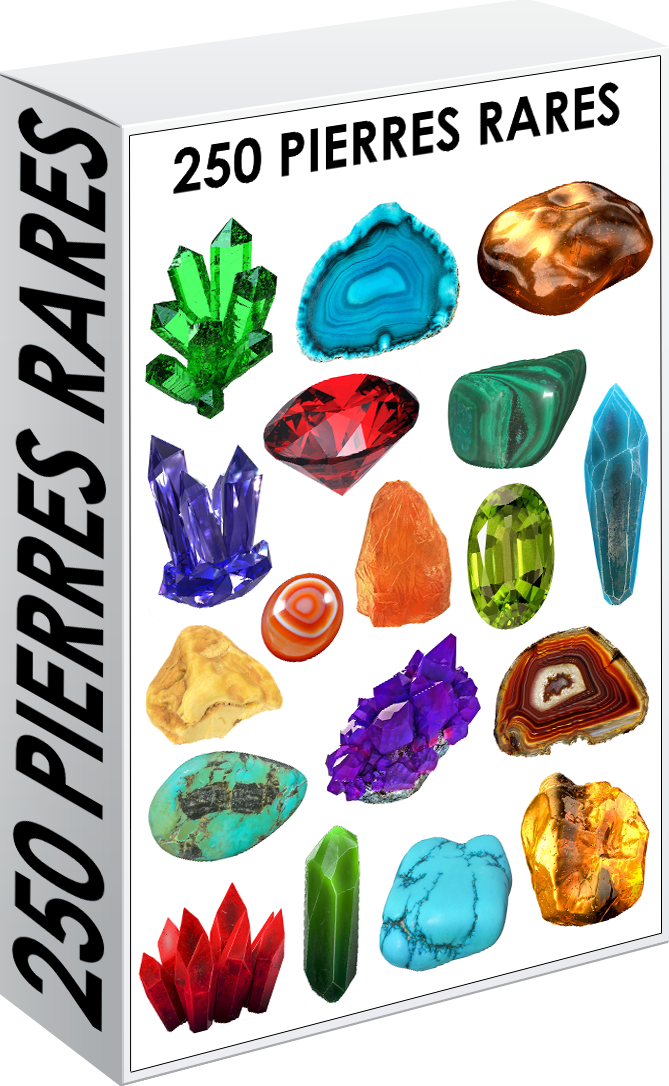 E. PACK PIERRES RARES 250 PNG