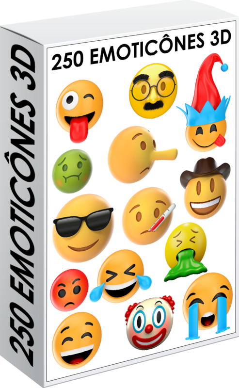 E. PACK EMOTICÔNES 3D 250 PNG