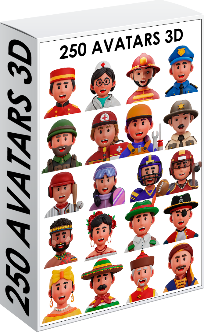 E. AVATARS 3D 250 PNG