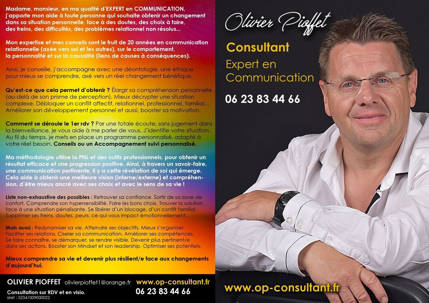 PACK CONSEIL COACHING ET ACCOMPAGNEMENT AVEC OLIVIER PIOFFET