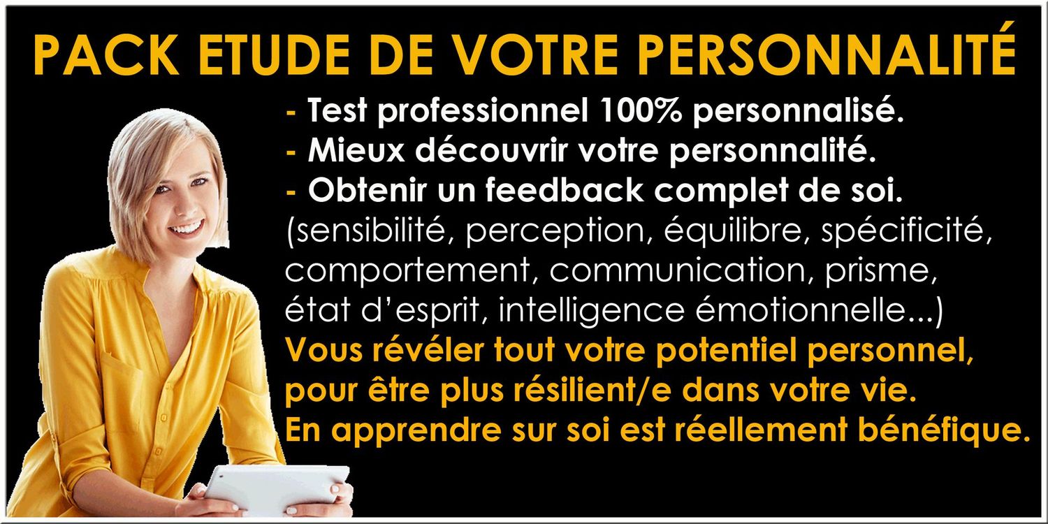 PACK ETUDE DE VOTRE PERSONNALITE