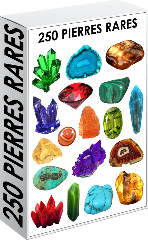 E. PACK PIERRES RARES 250 PNG