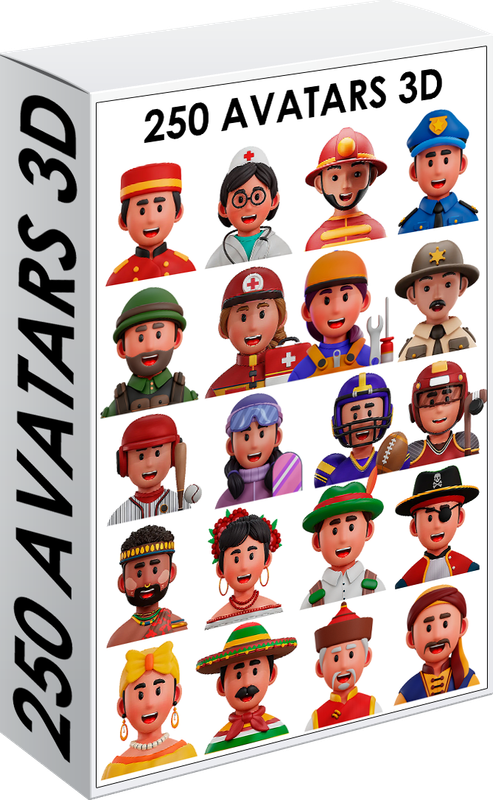 E. AVATARS 3D 250 PNG