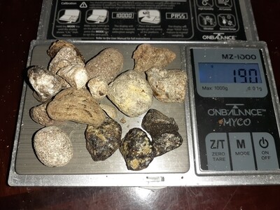 AMBERGRIS- A 50gram Grey and Golden lot