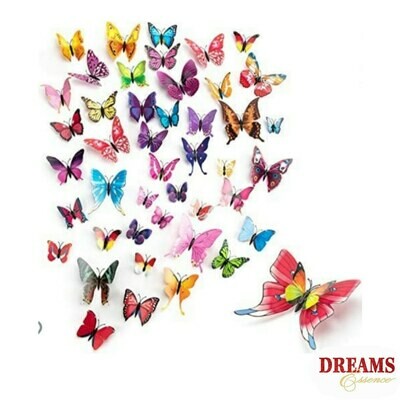 Multi colored 3d BUTTERFLIES