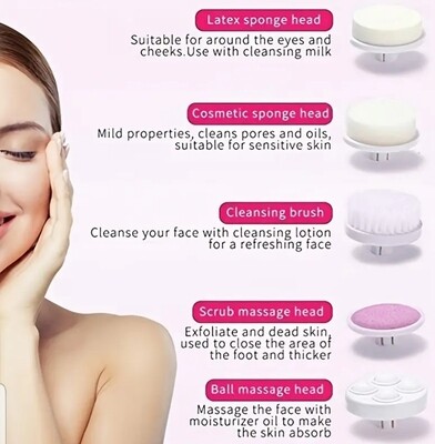 Electronic exfoliating brush