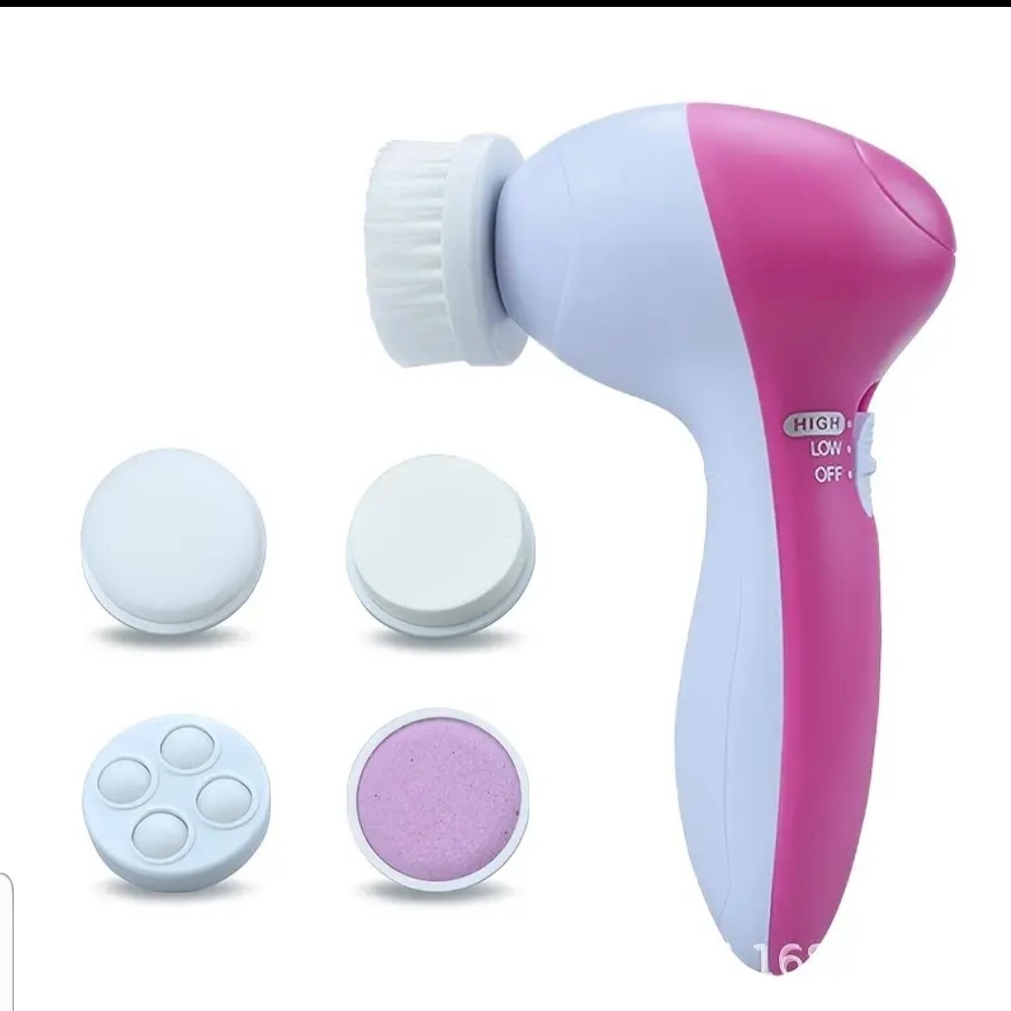 Electronic exfoliating brush