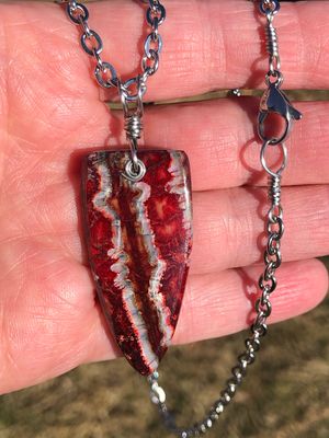 Alaskan Prehistoric Woolly Mammoth Tooth “Ice Age” Pendant in Stainless Steel