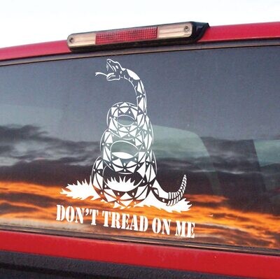 Don&#39;t Tread On Me Patriot USA 1776 2A 2nd Amendment - VINYL DECAL
